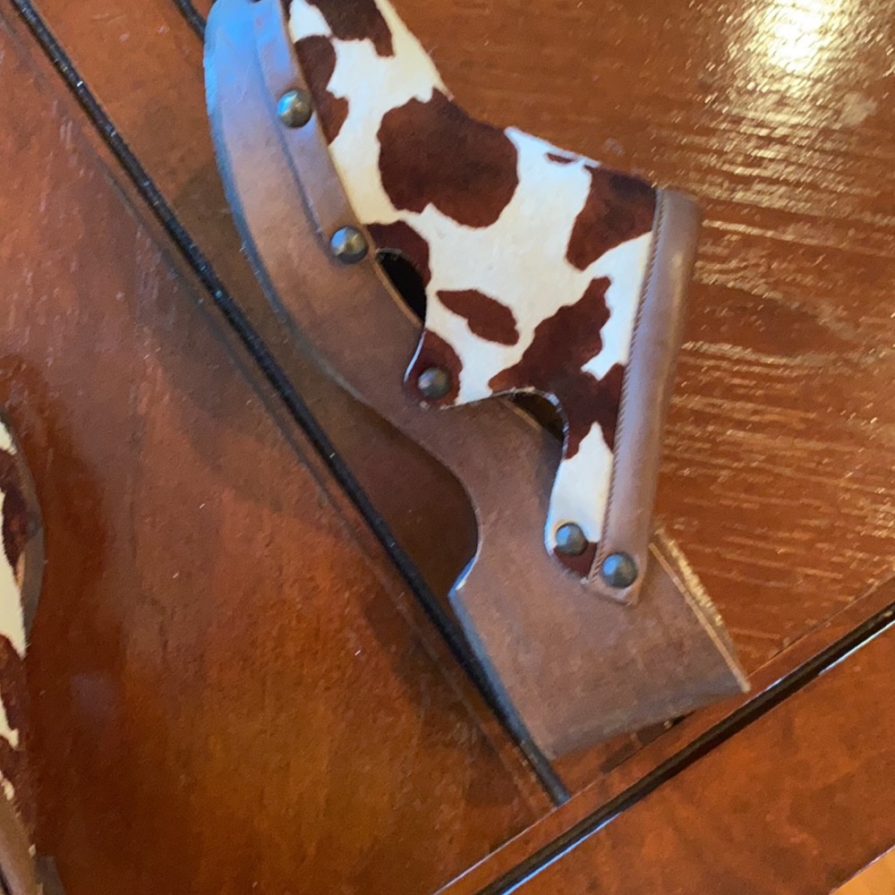 Michael Kors cow hide clogs - Picture 2 of 3